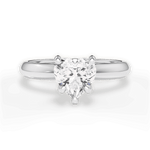 Amanda Heart Cut Lab Grown Diamond 14Kt White Gold Engagement Ring