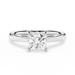 Angie Princess Cut Lab Grown Diamond 14Kt White Gold Engagement Ring