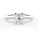 Amanda Radiant Cut Lab Grown Diamond Platinum Engagement Ring