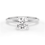 Alicia Round Cut Lab Grown Diamond Platinum Engagement Ring