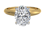 Amanda Oval Cut Lab Grown Diamond 18Kt Yellow Gold Engagement Ring
