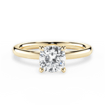 Angela Cushion Cut Lab Grown Diamond 18Kt Yellow Gold Engagement Ring