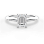 Amanda Emerald Cut Lab Grown Diamond Platinum Engagement Ring