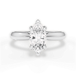 Amanda Marquise Cut Lab Grown Diamond Platinum Engagement Ring