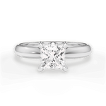 Amanda Princess Cut Lab Grown Diamond 14Kt White Gold Engagement Ring