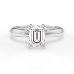 Anastasia Emerald Cut Lab Grown Diamond 14Kt White Gold Engagement Ring