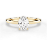 Allison Oval Cut Lab Grown Diamond 18Kt Yellow Gold Engagement Ring