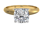 Amanda Cushion Cut Lab Grown Diamond 18Kt Yellow Gold Engagement Ring