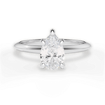 Alicia Pear Cut Lab Grown Diamond Platinum Engagement Ring