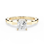 Aaliyah Princess Cut Lab Grown Diamond 18Kt Yellow Gold Engagement Ring