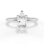 Alicia Marquise Cut Lab Grown Diamond Platinum Engagement Ring